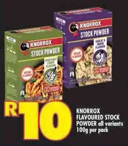 Shoprite Knorrox flavoured stock powder all variants offer