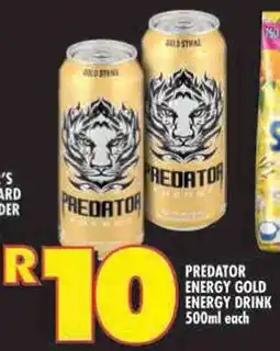 Shoprite Predator energy gold energy drink offer