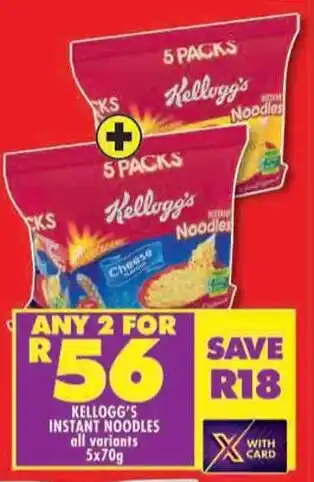 Shoprite Kellogg's instant noodles all variants offer