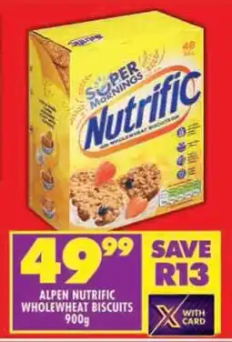 Shoprite Alpen nutrific whole wheat biscuits offer