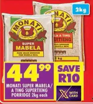 Shoprite Monati super mabela/ A ting supertieng porridge offer