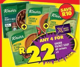 Shoprite Knorr packet soup all variants offer