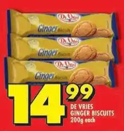 Shoprite De vries ginger biscuits offer