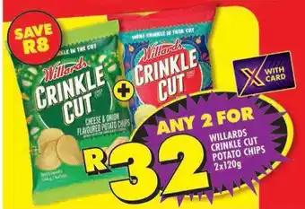 Shoprite Willards crinkle cut potato chips offer