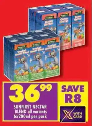 Shoprite Sunfirst nectar blend all variants offer