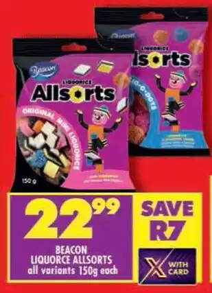 Shoprite Beacon liquorce allsorts all variants offer