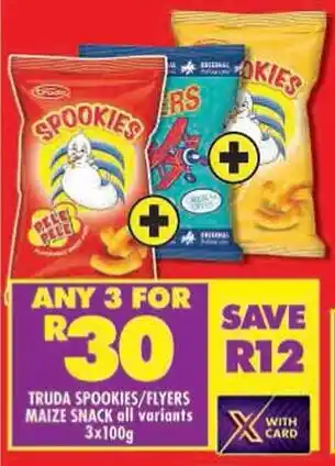 Shoprite Truda spookies/flyers maize snack all variants offer