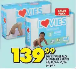 Shoprite Lovies value pack disposable nappies offer