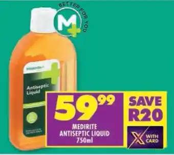 Shoprite Medirite antiseptic liquid offer