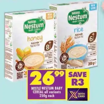 Shoprite Nestle nestum baby cereal all variants offer