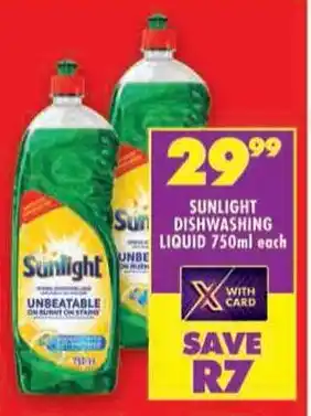 Shoprite Sunlight dishwashing liquid offer