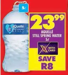 Shoprite Aquelle still spring water offer