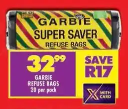 Shoprite Garbie refuse bags offer