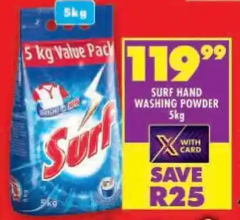 Shoprite Surf hand washing powder offer