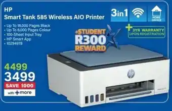 Incredible Connection HP Smart Tank 585 Wireless AIO Printer offer