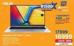 Incredible Connection ASUS Vivobook 15 AMD Ryzen 7 Laptop offer