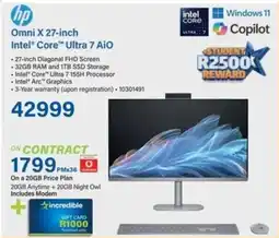 Incredible Connection HP Omni X 27-inch Intel Core Ultra 7 AiO offer