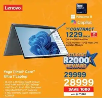 Incredible Connection Lenovo Yoga 7 Intel Core Ultra 7 Laptop offer