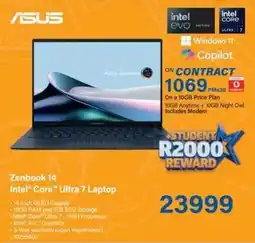 Incredible Connection ASUS Zenbook 14 Intel Core Ultra 7 Laptop offer