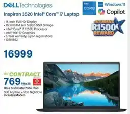 Incredible Connection DELL Inspiron 3520 Intel Core i7 Laptop offer