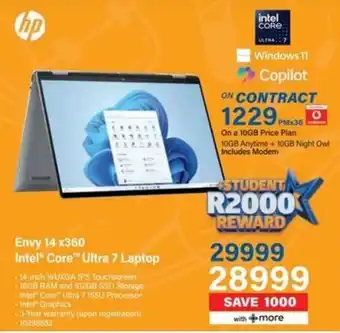 Incredible Connection HP Envy 14 x360 Intel Core Ultra 7 Laptop offer