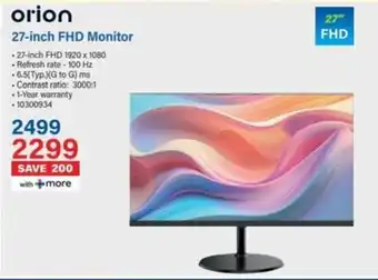 Incredible Connection Orion 27-inch FHD Monitor offer