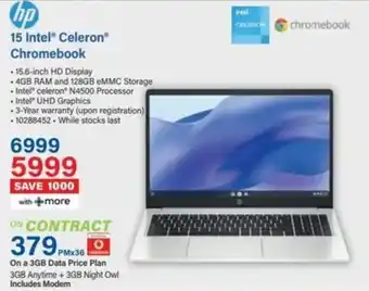 Incredible Connection HP 15 Intel Celeron Chromebook offer