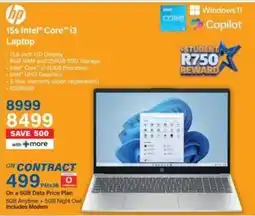 Incredible Connection HP 15s Intel Core i3 Laptop offer