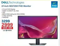 Incredible Connection DELL 27-inch SE2725H FHD Monitor offer