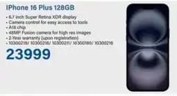 Incredible Connection IPhone 16 Plus 128GB offer