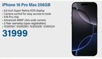 Incredible Connection iPhone 16 Pro Max 256GB offer