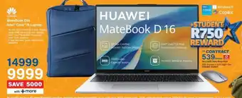 Incredible Connection HUAWEI MateBook D16 Intel Core i5 Laptop offer