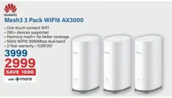 Incredible Connection HUAWEI Mesh3 3 Pack WIFI6 AX3000 offer