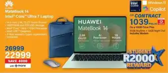 Incredible Connection HUAWEI MateBook 14 Intel Core Ultra 7 Laptop offer