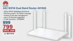 Incredible Connection HUAWEI AX2 WIFI6 Dual Band Router AX1500 offer