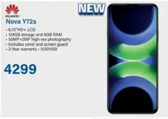 Incredible Connection HUAWEI Nova Y72s offer