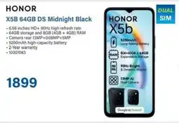 Incredible Connection HONOR X5B 64GB DS Midnight Black offer