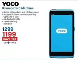 Incredible Connection YOCO Khumo Card Machine offer