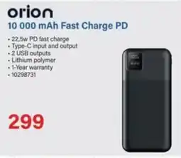 Incredible Connection Orion 10 000 mAh Fast Charge PD offer