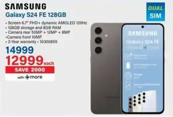 Incredible Connection SAMSUNG Galaxy S24 FE 128GB offer