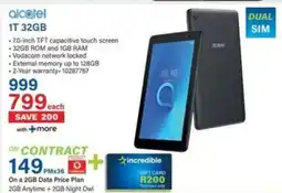 Incredible Connection Alcatel 1T 32GB offer