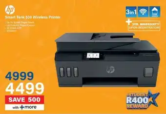 Incredible Connection HP Smart Tank 530 Wireless Printer offer