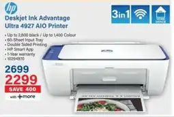 Incredible Connection HP Deskjet Ink Advantage Ultra 4927 AIO Printer offer