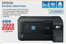 Incredible Connection EPSON EcoTank L3560 Printer offer