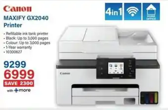 Incredible Connection Canon MAXIFY GX2040 Printer offer