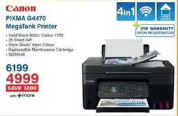 Incredible Connection Canon PIXMA G4470 MegaTank Printer offer