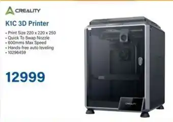 Incredible Connection CREALITY K1C 3D Printer offer