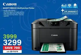 Incredible Connection Canon MAXIFY MB5140 Multifunction Printer offer