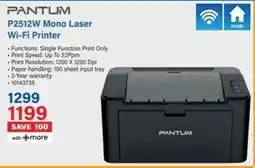 Incredible Connection PANTUM P2512W Mono Laser Wi-Fi Printer offer