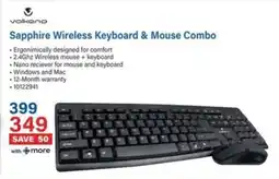 Incredible Connection Volkano Sapphire Wireless Keyboard & Mouse Combo offer